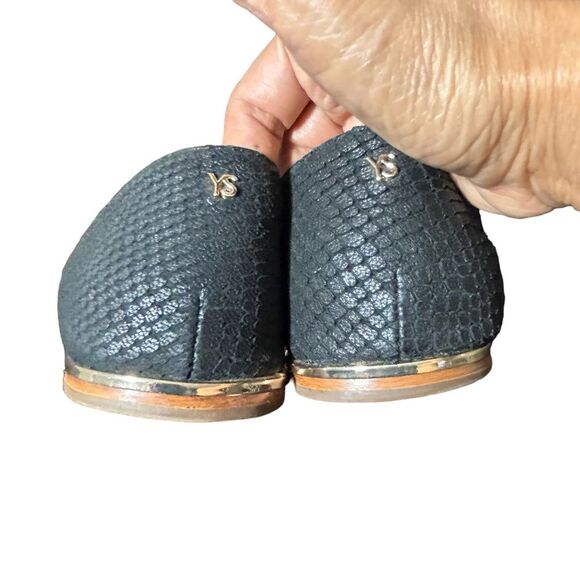 YOSI SAMRA Casey Crossover Leather Sandal WCE-200-715 Biscotti Black/White Sz 9 - Picture 6 of 11